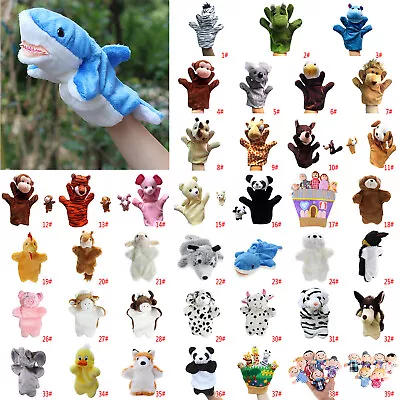 £3.73 • Buy 39 Styles Animal Wildlife Hand Glove Puppet Soft Plush Puppets Kid Childrens Toy
