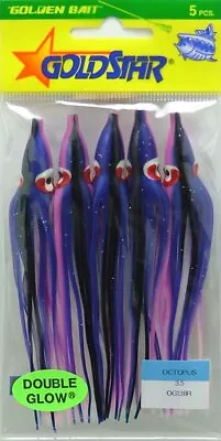 SILVER HORDE Goldstar 5Pk Squid Prpl/Glow #35 Octopus (Squid) Purple Glow • $16.82