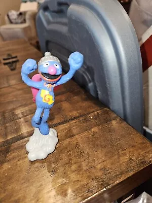 Vintage 4  Super Grover Sesame Street PVC Figure Muppets Applause (233 • $12.99