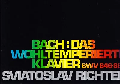 Melodia Stereo - Richter - Bach - Das Wohltemperierte Klavier - 5lp - Nm+ • $24.99