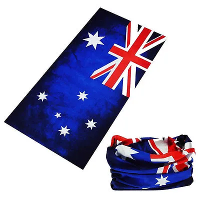 Australian Flag Bandana Face Mask Shield Headwear Neck Scarf Fishing  • $5.85