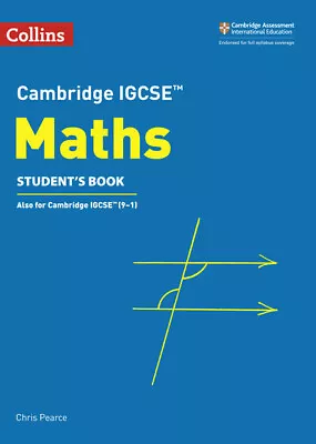 Pearce Chris : Cambridge IGCSE Maths Student’s Book (Co FREE Shipping Save £s • £6.56