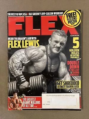Flex Bodybuilding Muscle Fitness Magazine / Flex Lewis + Poster / 07-12 • $12.99