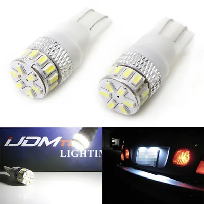 Xenon White 18-SMD LED Bulbs For License Plate Lights Replacement 168 194 2825 • $7.99