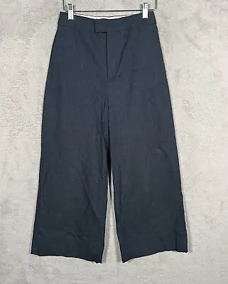 Zara Wideleg Trousers Womens XS Blue  • $11