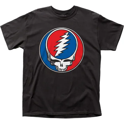 Grateful Dead Steal Your Face T Shirt Mens Licensed Rock N Roll Band Tee Black • $17.49