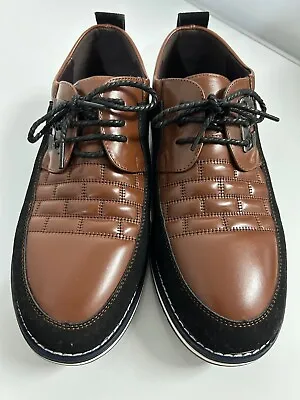 Gatsby Men's Shoe - Size 10 - Brown/Black Oxford Orthopedic - New - Stylish • £36.29