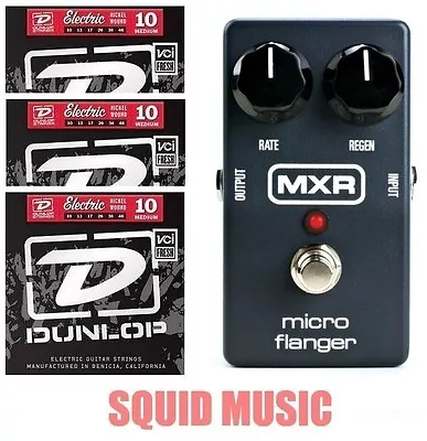 MXR Dunlop M-152 Micro Flanger Guitar Effects Pedal M152 ( 3 SET OF STRINGS )  • $119.99