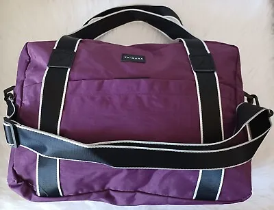 Purse Large Purple And Black (inside)  Nylon Tote Bag New • $9.99