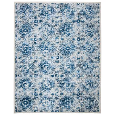 SAFAVIEH Martha Stewart MSR2862D Cream / Blue Rug • $46.99