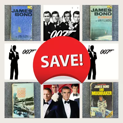 James Bond 007 Ian Fleming Action Adventure CHOOSE Your TITLES Save On Post❤ • $12.50