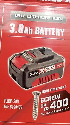 Ozito 18v 3.0ah 3000mah Lithium Li-ion Battery Tool Cordless Drill Saw Grinder • $63.99