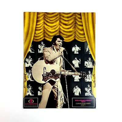 Elvis Presley 1971 Las Vegas Hilton International Souvenir Menu EPH-1 • $139