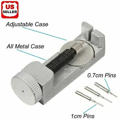 Metal Adjustable Watch Band Strap Bracelet Link Pin Remover Repair Tool Kit Set2 • $5.98