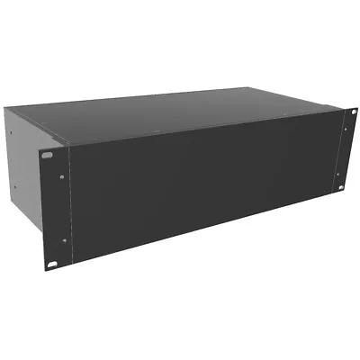 Hammond RM3U1908SBK Rack Mounted Enclosure 203x421x133mm Aluminium Black • £174.07