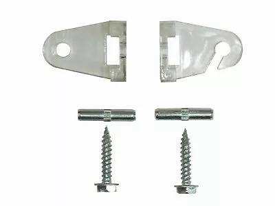 Clear Hold-Down Brackets & Pins For Pleated Shades & Mini Blinds (1-pair) • $6.95