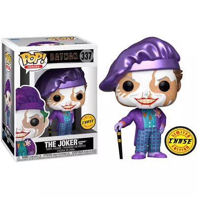 Funko Pop Figure  DC Comics Batman 1989 Joker With Hat Chase • £61.55