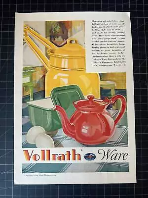 Vintage 1929 Vollrath Kitchenware Print Ad • $20.80