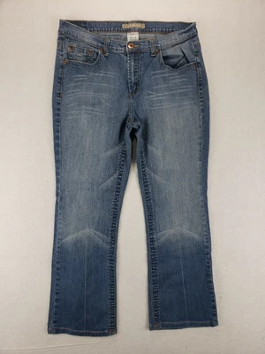 $18.05 • Buy Z. Cavaricci Jeans 12 Womens Stretch Flare Leg Medium Wash Blue Denim