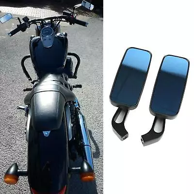 For Yamaha V Star 1300 1100 950 650 Rectangle Motorcycle Rear View Mirrors Black • $39.82