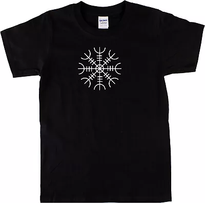 Icelandic Symbol T-shirt - Viking Magical Staves Aegishjalmur Various Colours • £19.99