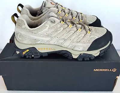 Merrell Womens 8.5 B (Med) Moab-2 Ventilator Taupe Tan Vibram Sole Hiking Shoes • $49.99