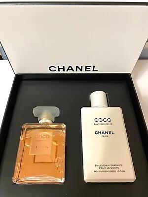 $260 • Buy NEW, BOXED Chanel Coco Mademoiselle Eau De Parfum 3.4 Oz & Body Lotion 6.8 Oz