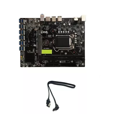 Miner Motherboard B250C 12USB3.0 To PCI-E X16 2xDDR4 DIMM Rj45 PS/2 4SATA • $156.66