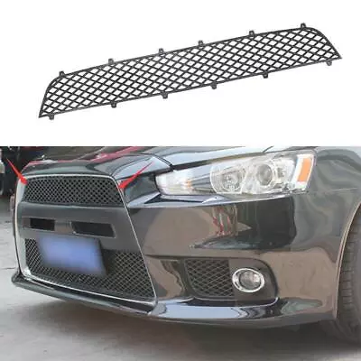 For Mitsubishi Lancer Evolution 07-17 Black Front Upper Bumper Mesh Grill Grille • $111