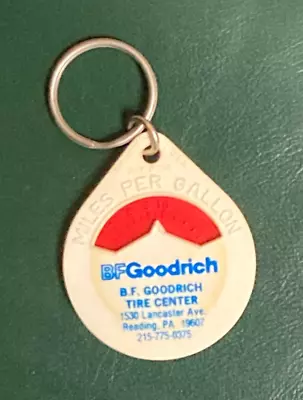 Vintage Advertising Keychain Miles Per Gallon BF Goodrich Dealership Reading PA • $6