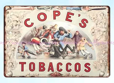 Inspirational Wall Artwork  Cope's Tobaccos Cigarette Smoke Metal Tin Sign • $18.78