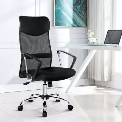 Artiss Mesh Office Chair High Back Black • $99.14