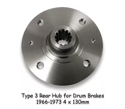 $40 • Buy Vw Type 3 34 1966-1973 Rear Drum Brake Hub 4 X 130 Notchback Squareback Fastback