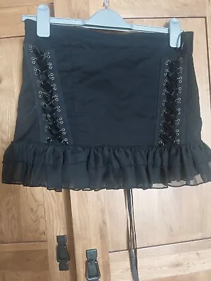 Black Spin Doctor Corset Skirt Medium • £25