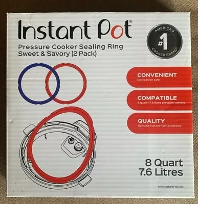 2 Genuine Instant Pot SEALING RINGS + SILICONE COVER 8QT. GREAT PACKAGE DEAL! • $25
