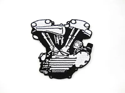 Black And White Knucklehead Engine Patches Fits Harley Davidson • $53.26