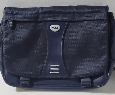 Tumi T-Tech Messenger Bag Blue Ballistic Nylon EUC • $69.99