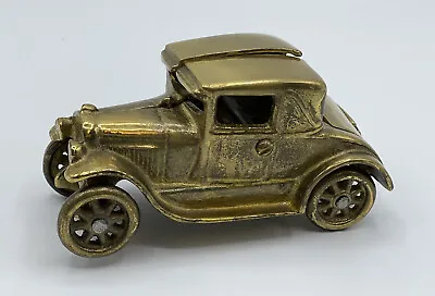 Vintage Brass Metal Ford Model T Coupe Car Figurine Desk Accent Decor Canada • $8