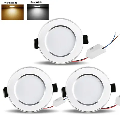 Dimmable Recessed Led Ceiling Down Light Lamp Spotlight & Driver 3/5/7/9/12/15W • $4.30