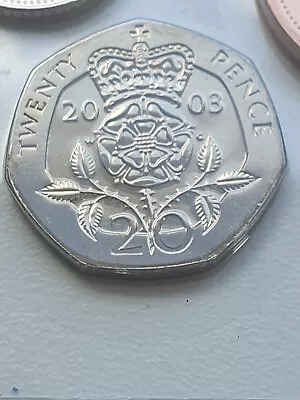 2003 BUNC 20p  Tudor Rose Twenty Pence Coin Brilliant Uncirculated • £2.19