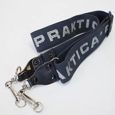 Praktica Classic Dark Blue Camera Strap And Chrome Rings • £9.99