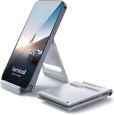 Universal Metal Desk Tabletop Phone IPad Tablet Stand Holder Foldable Adjustable • $6.99