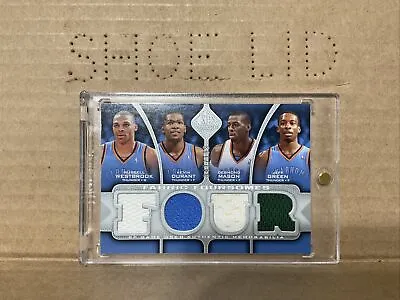 2009-10 SP Game Used Fabric Foursomes Russell Westbrook Kevin Durant Mason Green • $120