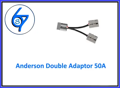 $21.95 • Buy Anderson Plug Double Adaptor Extension 50A 12V Cable Professionally Factory Made