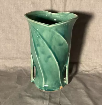 Vintage McCoy Pottery Aqua Vase • $29.99