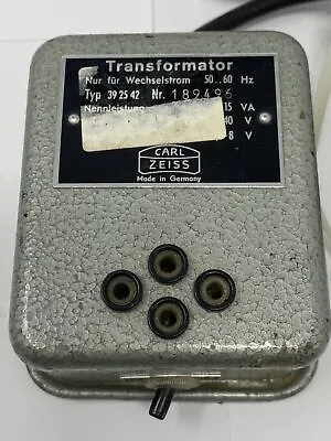 CARL ZEISS 39 25 42 Microscope Transformator Transformer Lamp Power Supply • $29.97