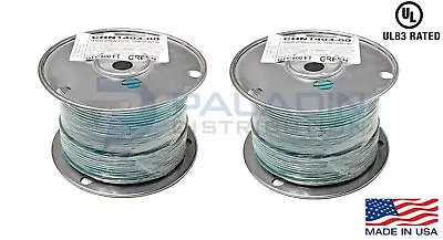 14 AWG Copper Stranded Wire 500' FT THHN/THWN 600V USA Made UL - Green (2 Pack) • $104.95