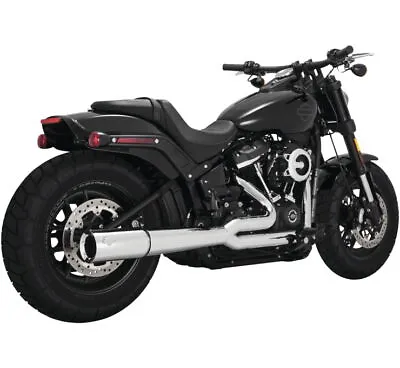 Vance & Hines Chrome Pro Pipe 2-into-1 V-Twin Exhaust System 17387 • $1199.99