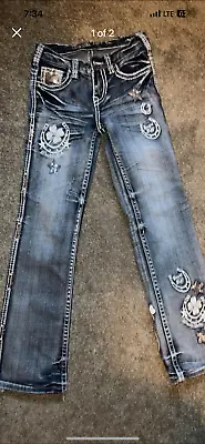 Cowgirl Tuff Western Jeans Girls Double Lucky Unbelievable Size 9 • $65