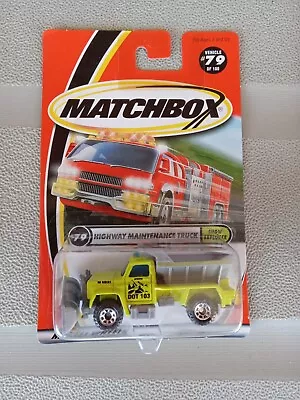 Matchbox 1:64 Snow Explorer Highway Maintenance Truck W/ Snow Plow # 79 • $3.60